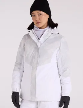 Dawn' Womens Ski Jacket Snow Proof Insulated Winter Coat Light Grey - Size 20 Uk - Mountain Warehouse - FashionsVida
