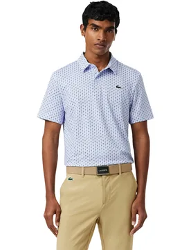 Polo Performance Print, hellblau/weiss xxl - Lacoste - FashionsVida