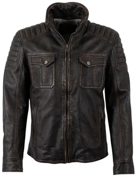 Lederjacke - Randall NSLROV - S bis 3XL - für Männer - Größe M - schwarz - Männer - male - Mauritius - FashionsVida