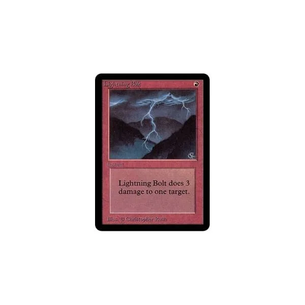 Lightning Bolt Alpha - Magic: The Gathering - FashionsVida