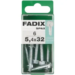 Tornillo Roscachapa Cabeza Hexagonal Ø5,4 x 32 mm - Caja 6 Uds
