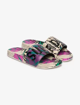 Superdry Damen All Over Printed Badeschlappen Cream - Größe: 3-4 - 34.99 - FashionsVida