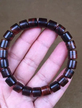 Authentic Hainan Huanghuali 8*8 Single Circle Barrel Beads Genuine Collectible Bracelet Made from Old Purple Oil Pear W - Aliexpress - FashionsVida