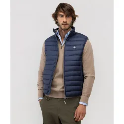 Chaleco de hombre liso acolchado