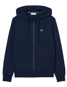 Zip Fleece Hoodie Navy Blue 40 Damen - Lacoste - FashionsVida