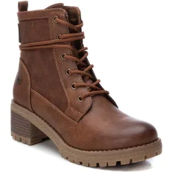 Botines de mujer estilo militar con cremallera lateral