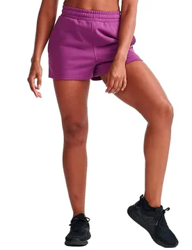 Pantaloni Corti Form French Terry Wood Violet / White M - 2XU - FashionsVida