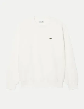 Sweatshirt aus Baumwollfleece Weiß XL - Lacoste - FashionsVida