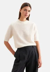 Strickshirt aus Mohair Mix Weiß S