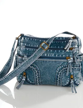 Pagen Schultertasche "Jeans" blau - 3Pagen - FashionsVida
