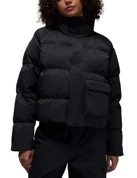 Flight Puffer Jacket Black / White L Damen - Jordan - FashionsVida