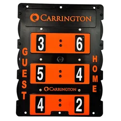 Tennis Court Scoreboard English Black / Orange 60 x 46 cm