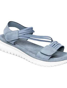 Komfort-Sandalette "Leni" blau 37 Damen - wonderwalk - FashionsVida