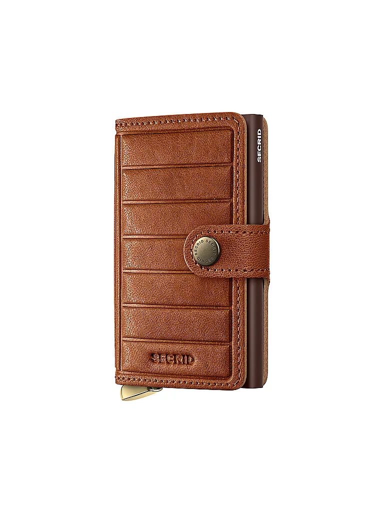 Geldbörse - Miniwallet Premium Emboss Cognac braun damen - SECRID - FashionsVida