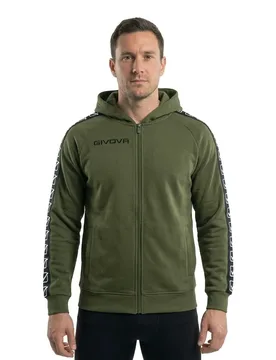Sweat-shirt à Zip Band Military Green 4XL - Givova - FashionsVida