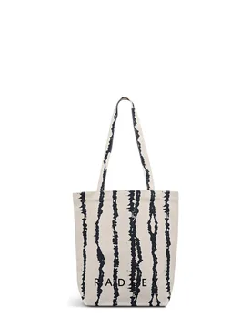 Pure Cotton Canvas Striped Medium Tote Bag White Mix female - Radley - FashionsVida