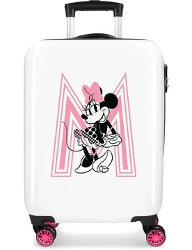 Maleta de cabina infantil Pretty Minnie Pink Rígida con capacidad 34 L - Disney - FashionsVida