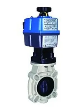 Vanne Papillon Pvc-u 30287 Ø90 Ac/dc Joints Toriques Industriels Epdm à Commande électrique + Bloc De Sécurité Bsr 24-240v - Cepex - FashionsVida
