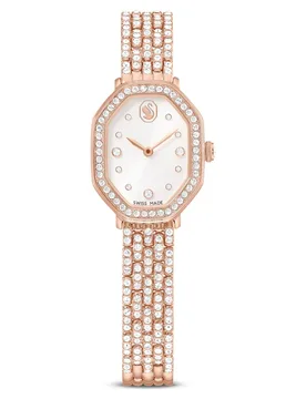 Orologio Dextera octagon, Fabbricato in Svizzera, Bracciale di metallo, Tono oro rosa, Finitura in tono oro rosa OS - Swarovski - FashionsVida