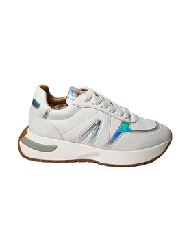 Scarpe Donna Hyde Woman-White iride silver - Alexander Smith - FashionsVida