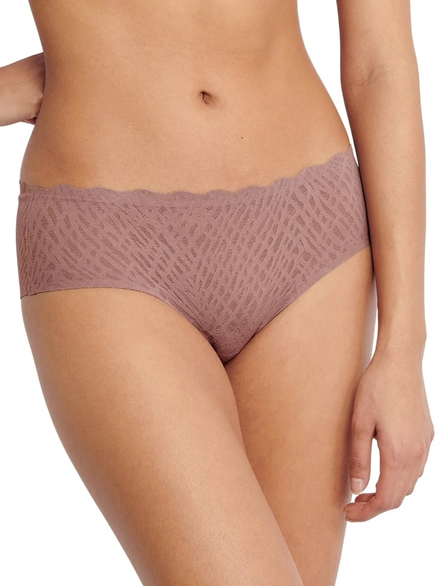 Womens Zero Feel Bliss Hipster - Pink Polyamide - Size Small - Sloggi - FashionsVida