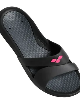 Nina Slides Black / Dark Grey UK 6.5 Women - Arena - FashionsVida