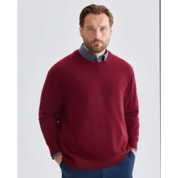 Sueter basico cuello redondo talla grande hombre