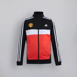 Manchester United x junior Essentials 3-Stripes Tiberio Tracksuit Black 9-10Y