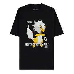 T-shirt à Manches Courtes Pokémon Mega Ampharos Black / Yellow / Red M unisex