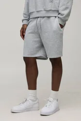 Herren Basic Relaxed Fit Shorts Grey Marl Größe Medium