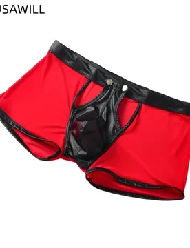 Men's Panties Male Buttons Underpants Man Sexy Mesh Shorts Boxers Underwear Breathable Ropa Interior Hombre Boxershorts for Men - Aliexpress - FashionsVida