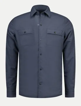 Overshirt mit Druckknöpfen Blau M - NZA New Zealand Auckland - FashionsVida