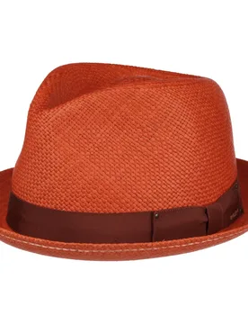 Sydney Panama Hat by - red - Size: L (58-59 cm) - Bailey 1922 - FashionsVida