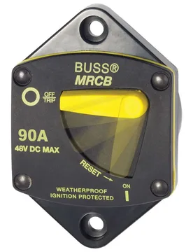 Series Thermal Circuit Breaker Switch 90a Black / Yellow One Size unisex - Blue Sea Systems - FashionsVida