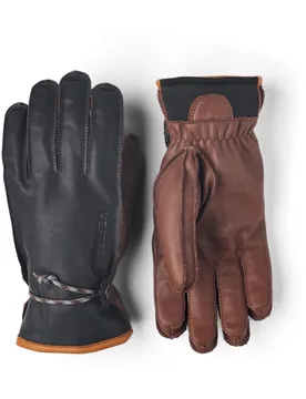Gants de ski en cuir - Wakayama Glove Navy/Brown en Cuir - Taille 10 - Hestra - FashionsVida