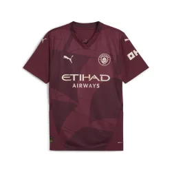 Mens Manchester City 24/25 Third Jersey - Red - Size 2xl