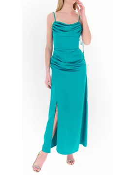 Abito con spalline TURCHESE S - Rinascimento - FashionsVida