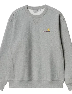 American Script Sweatshirt - Sweatshirt-Crewneck - grau - Herren - Size: L - Carhartt WIP - FashionsVida
