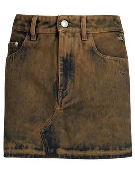 Falda vaquera Mujer Marrón 27 Mujer - Gcds - FashionsVida