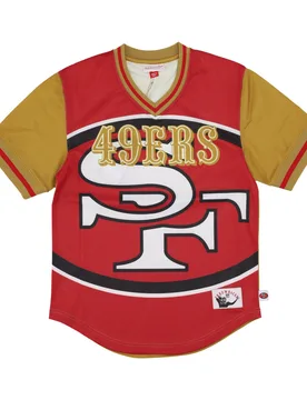 Casacca Uomo Nfl Jumbotron 3.0 Mesh V-neck Saf49e Multi/white - Mitchell & Ness - FashionsVida