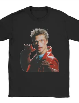 Fight club karate Tyler Durden Brad Pitt T Shirt 100% Cotton Clothing Short Sleeve Round Collar Tee Shirt Plus Size T-Shirts - Aliexpress - FashionsVida