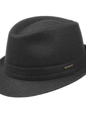 Benavides Trilby Wool Hat by - black - Female - Size: 60 cm - Stetson - FashionsVida