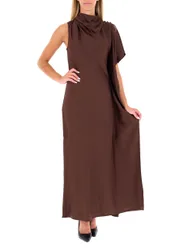 Pinko Abito in satin MARRONE 40