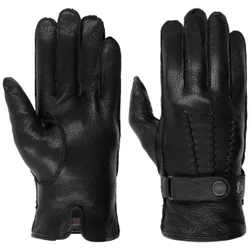 Planar Leather Gloves by - black - Size: 8 1/2 HS
