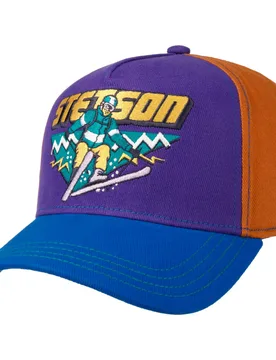 Ski Trucker Colour Block Cap by - blau-orange - Size: One Size - Stetson - FashionsVida