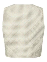 PCSARIA SHORT QUILT VEST female