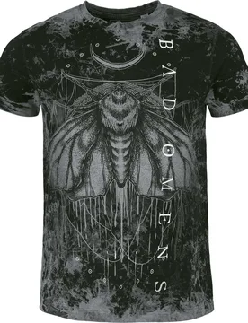T-Shirt - Shadow Moth - S bis M - für Männer - Größe M - schwarz - EMP exklusives Merchandise! - Männer - male - Bad Omens - FashionsVida