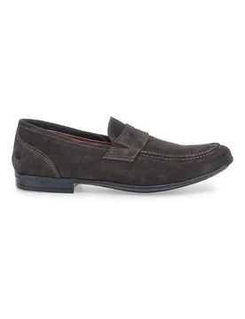 Mocassini marroni in suede Made in Italy 070 43 - Pittarello - FashionsVida