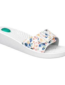 Massage-Pantolette weiss 39 Damen - walzvital - FashionsVida