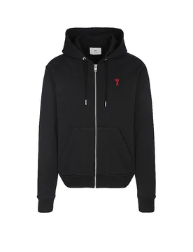 Felpa con cappuccio - Hoodie nero S - AMI PARIS - FashionsVida